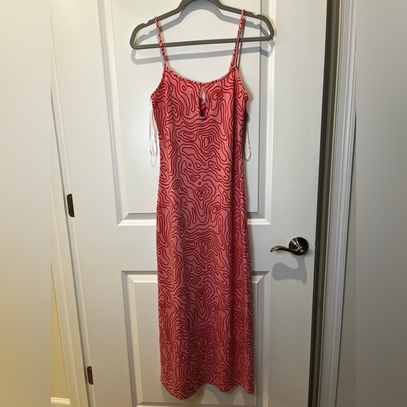 Zara Retro Cutout Maxi Dress Bodycon Size Medium - Picture 4 of 15